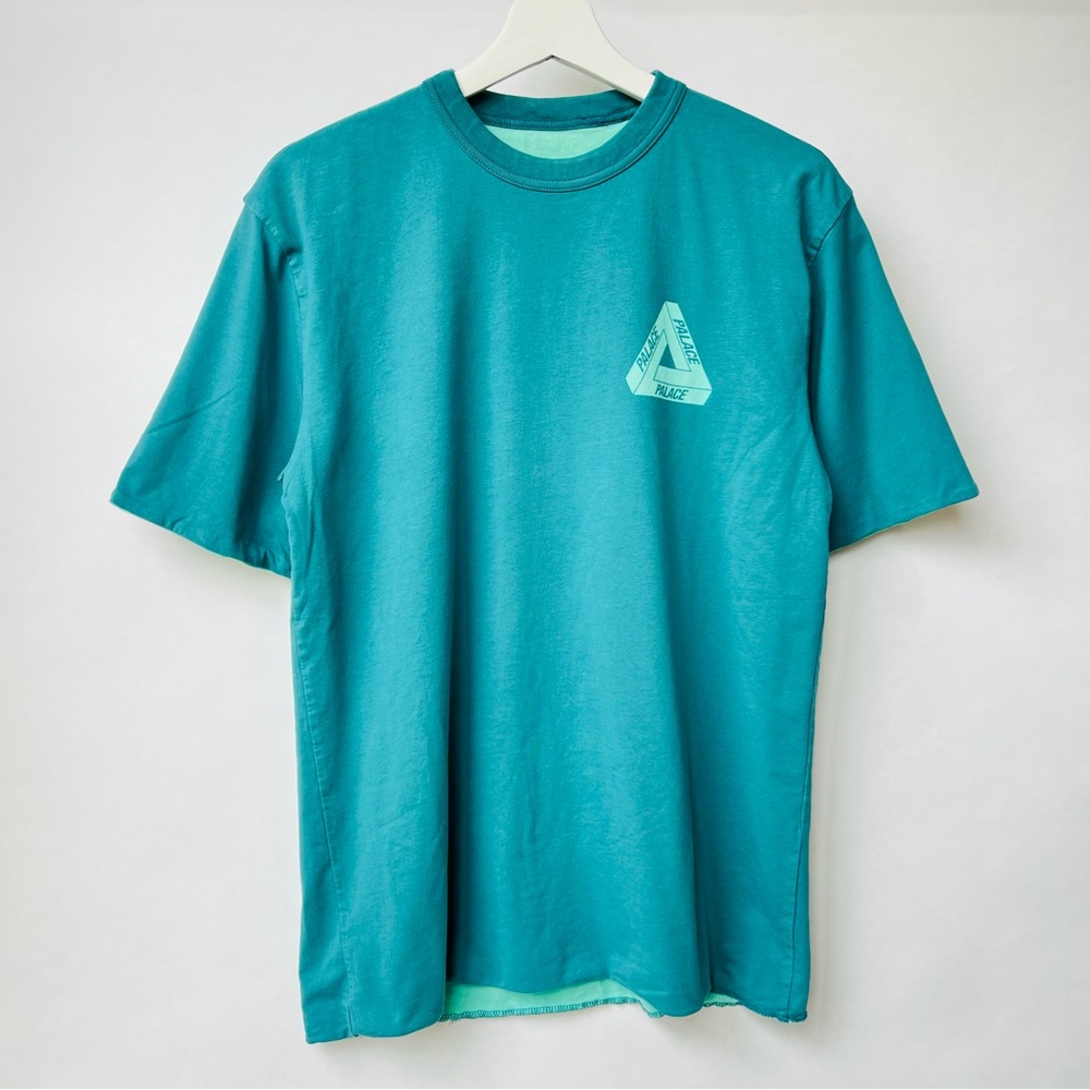 Palace Reverso T-shirt reversible in green/citrus
